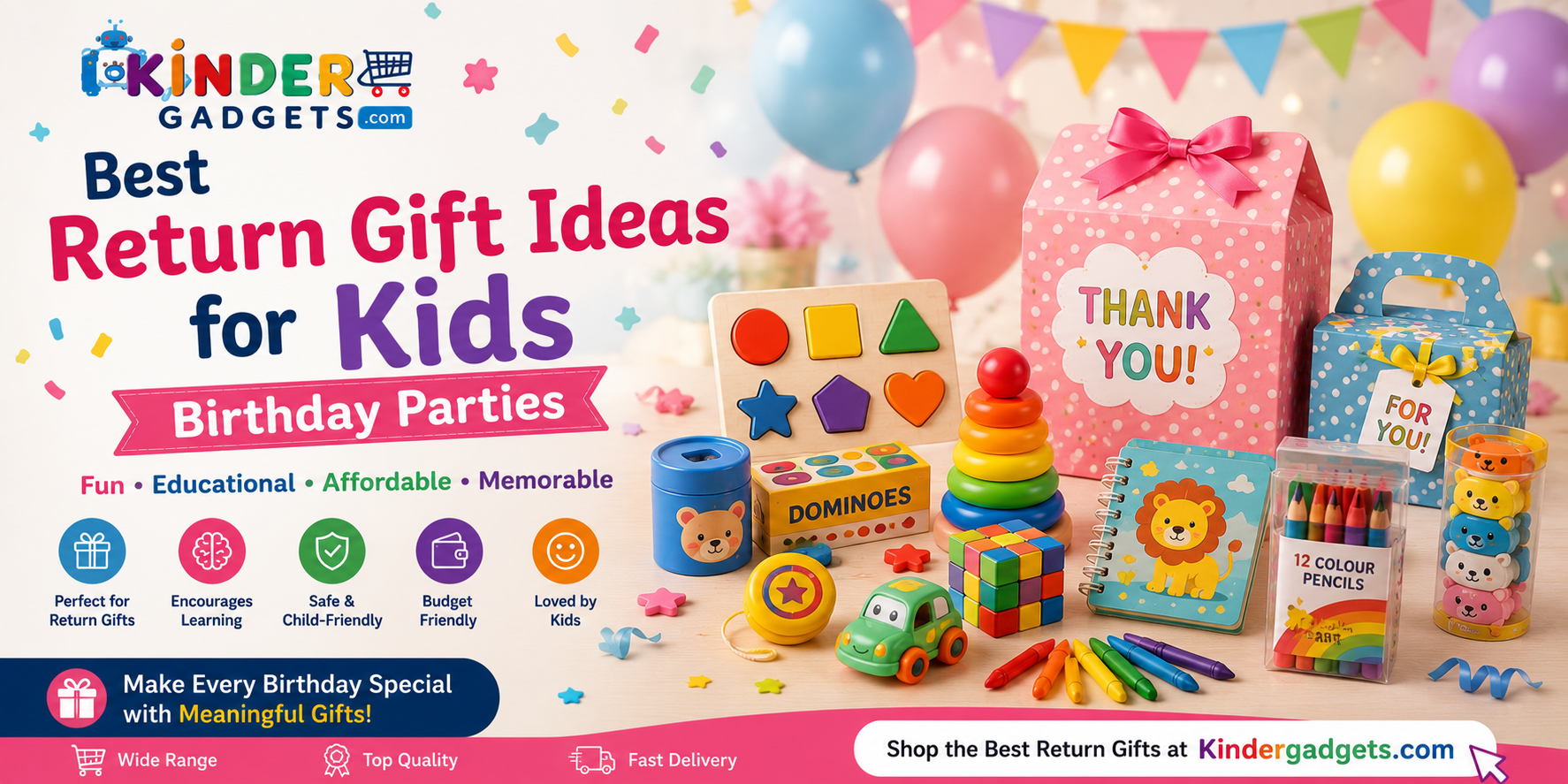 Best Return Gift Ideas for Kids Birthday Parties