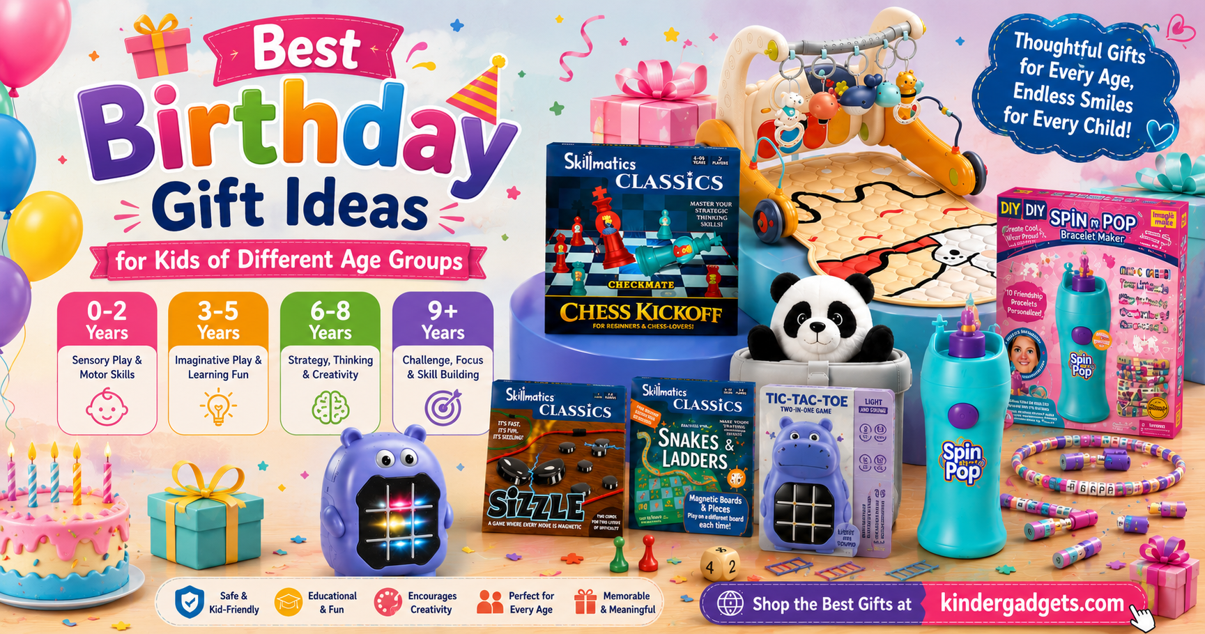 Best Birthday Gift Ideas for Kids of Different Age Groups