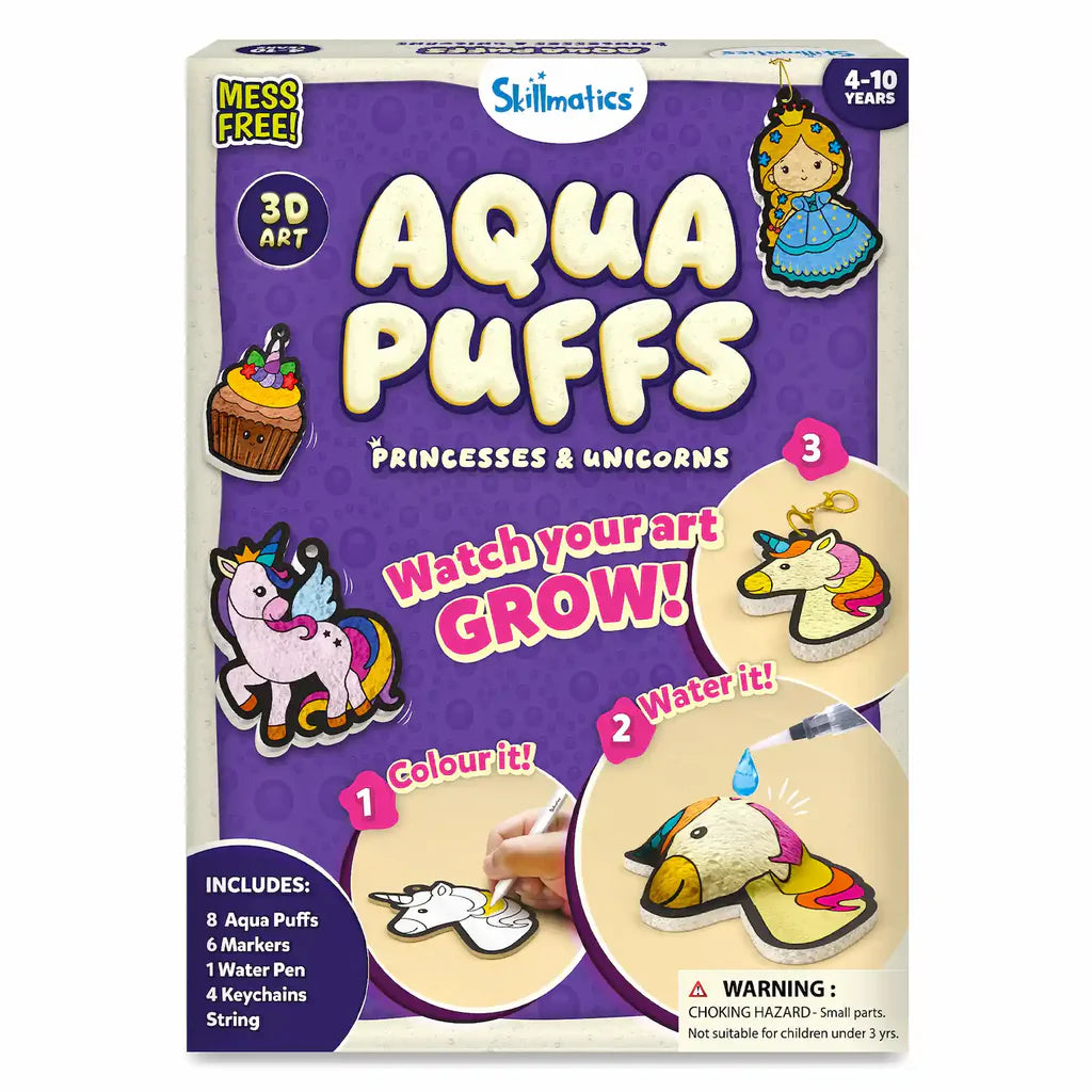 Aqua Puffs - Princesses and Unicorns