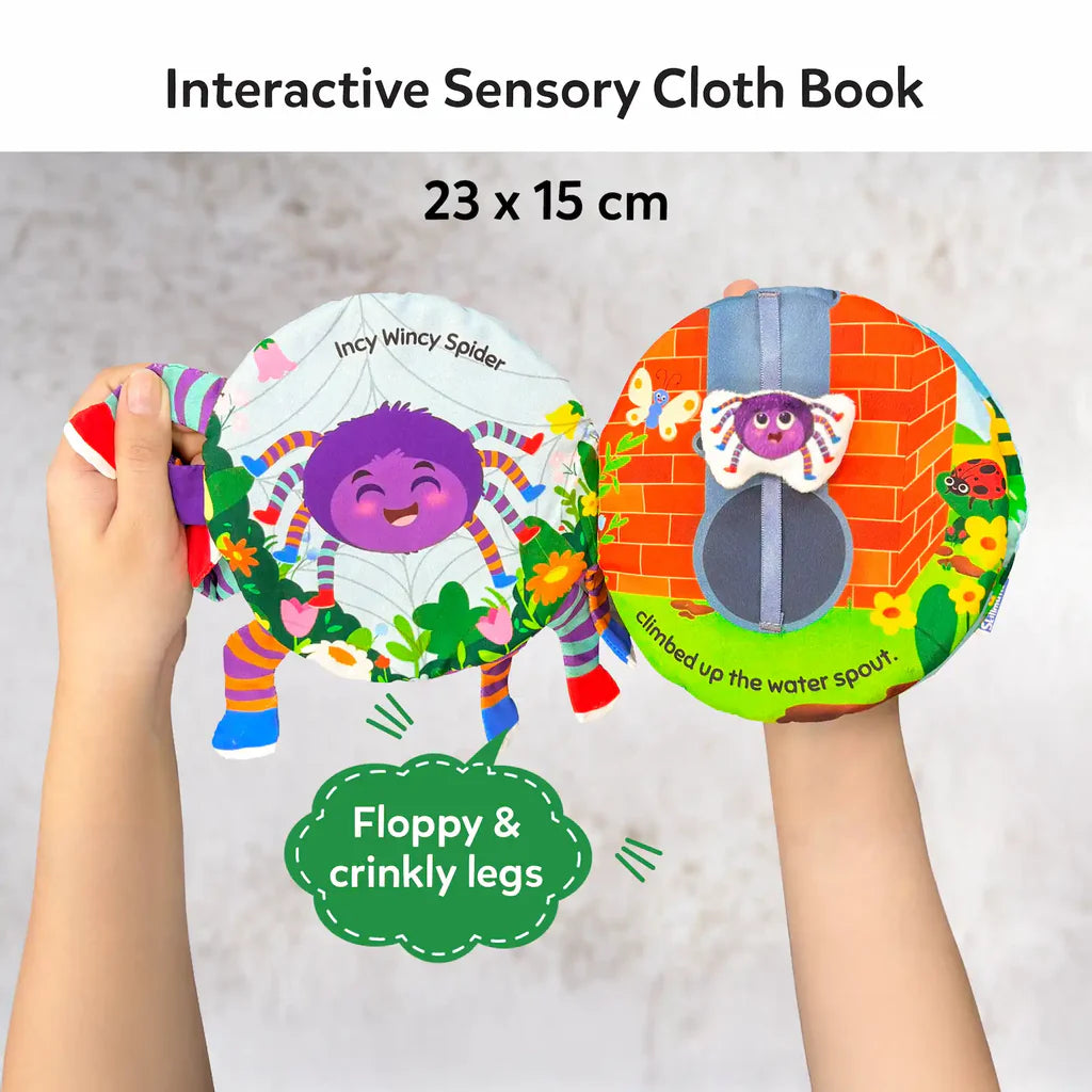 Incy Wincy Spider: Interactive Sensory Cloth Book