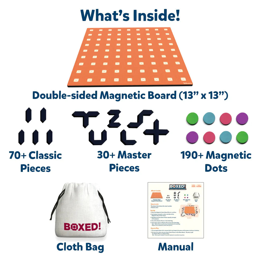 Boxed: A Magnetic Game of Dots & Boxes