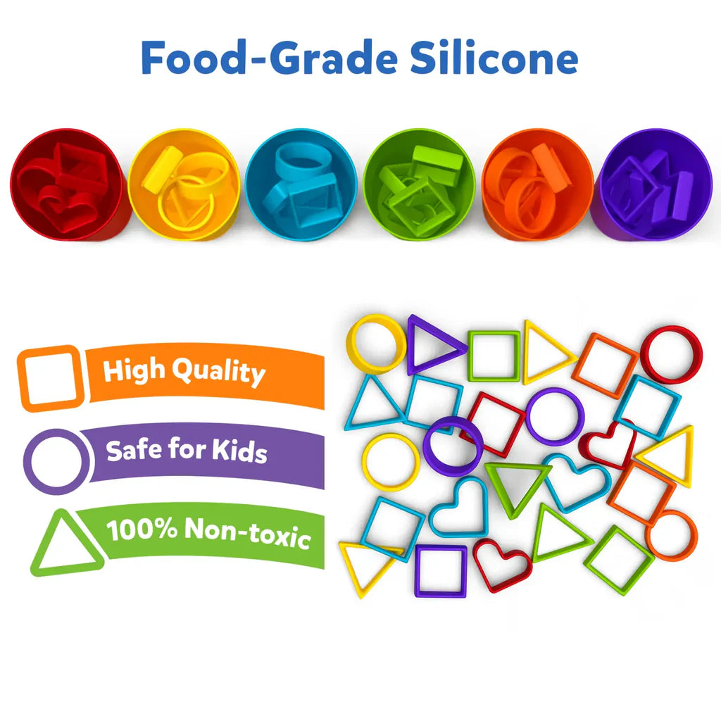 Silicone Rainbow Sorting