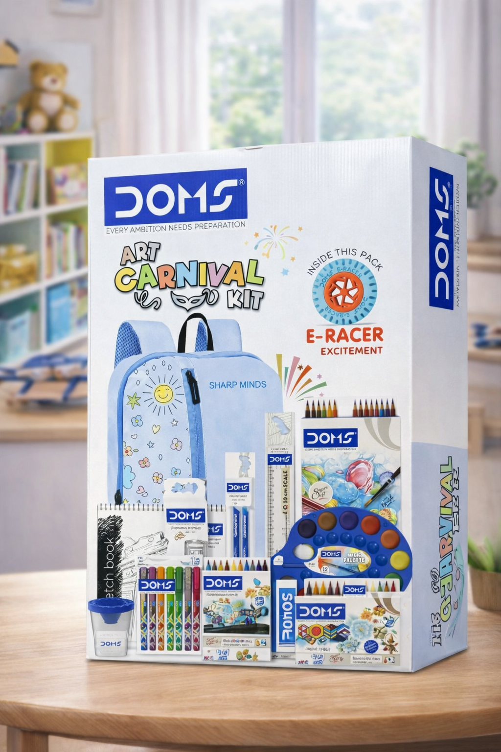 DOMS Art Carnival Kit – Complete Kids Art & Craft Combo Set with Backpack