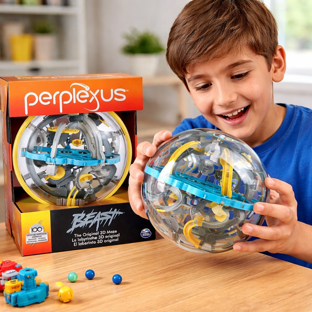 Perplexus Beast 3D Maze Ball – Interactive Brain Teaser Puzzle Game