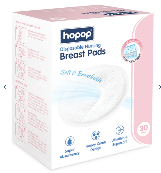 Disposable Nursing Breast Pads - Soft & Leak-Proof for Moms (30 Pcs)