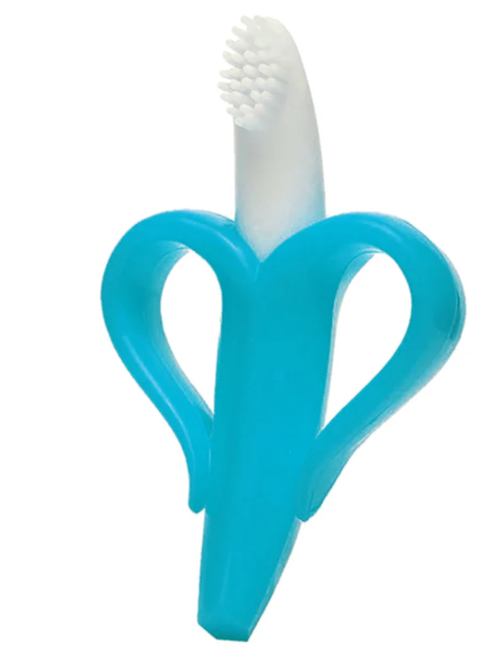 Easy Grip Banana-Shaped Silicone Baby Teether