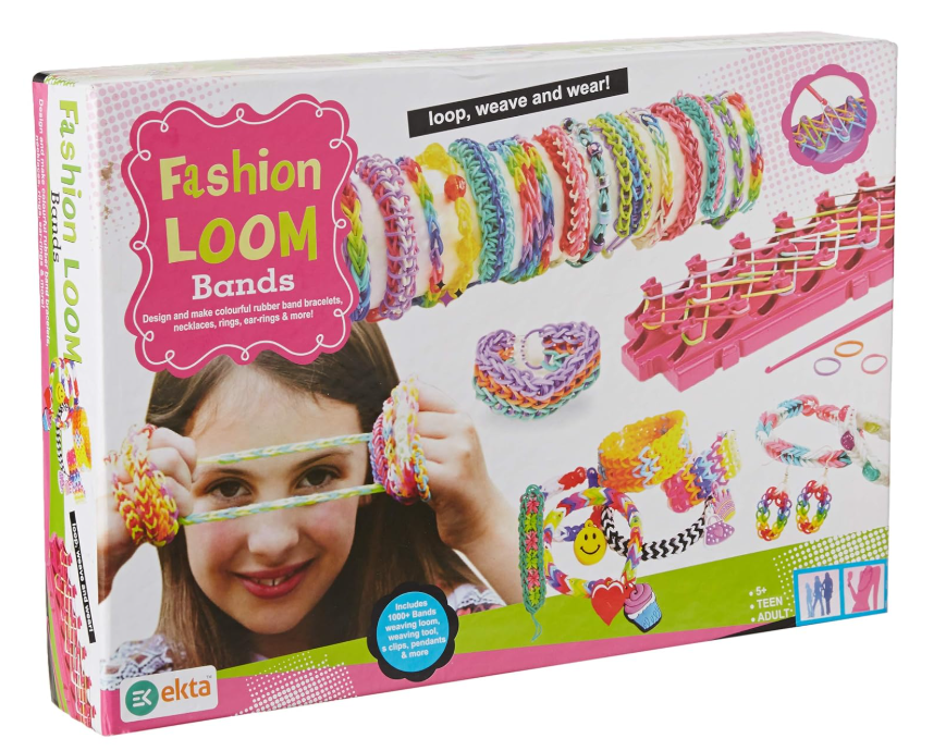 Ekta Fashion Loom Bands Jewellery Maker Kit (Over 600 Coloured Bands)