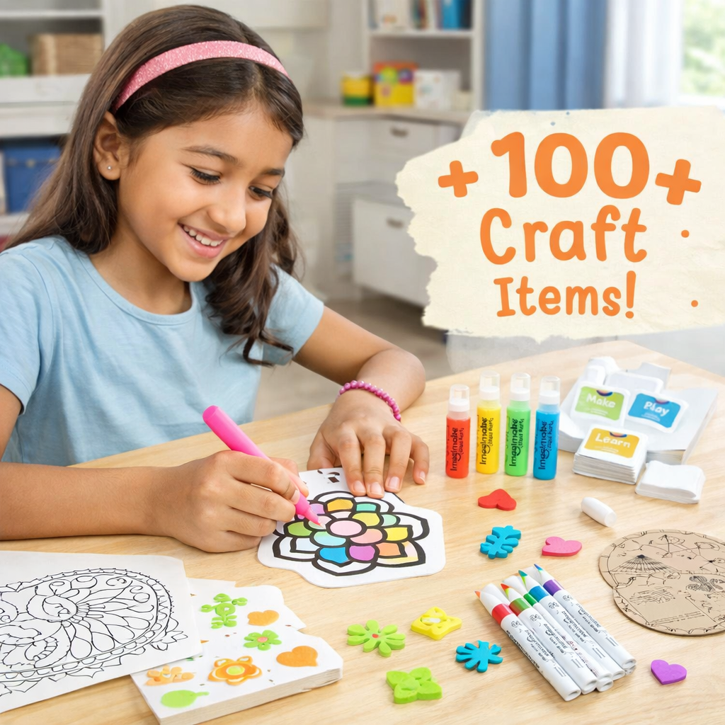 DIY Indian Art Forms Craft Kit – Creative Learning Art Set for Kids