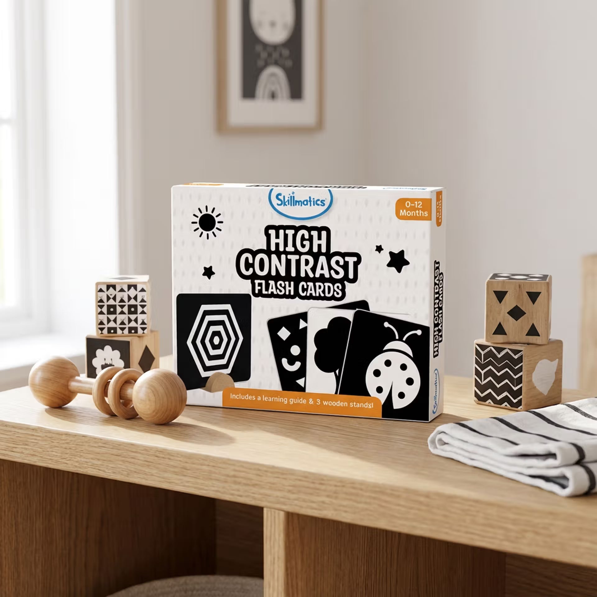 High Contrast Flash Cards for Infants