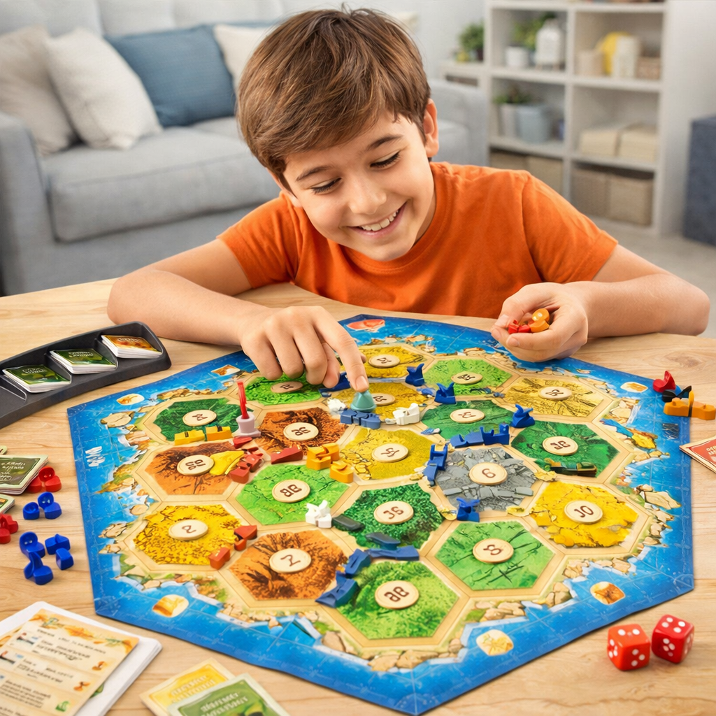 Catan Strategy Board Game – Resource Trading & Civilization Building Game
