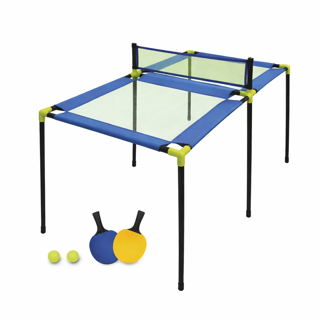 Portable Table Tennis Set for Kids – Mini Indoor Ping Pong Table with Net, Paddles & Balls