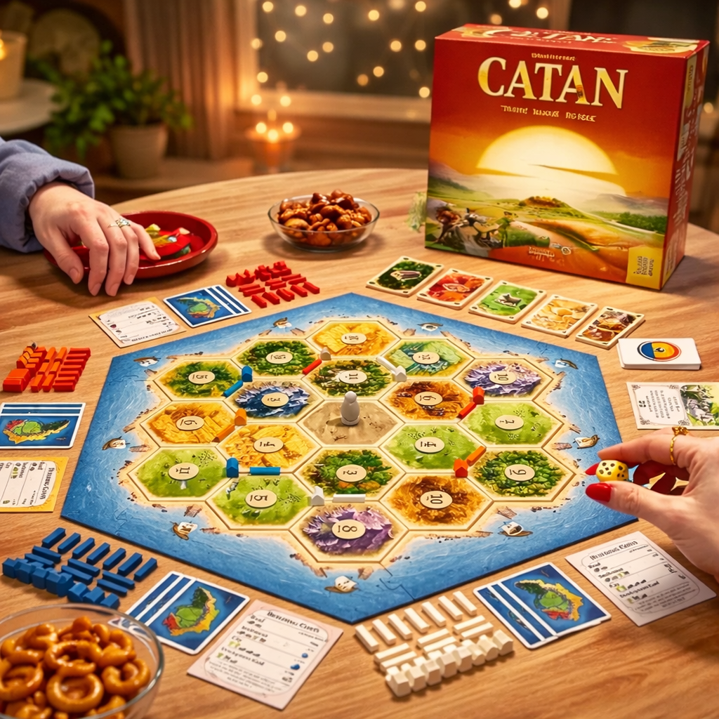 Catan Strategy Board Game – Resource Trading & Civilization Building Game