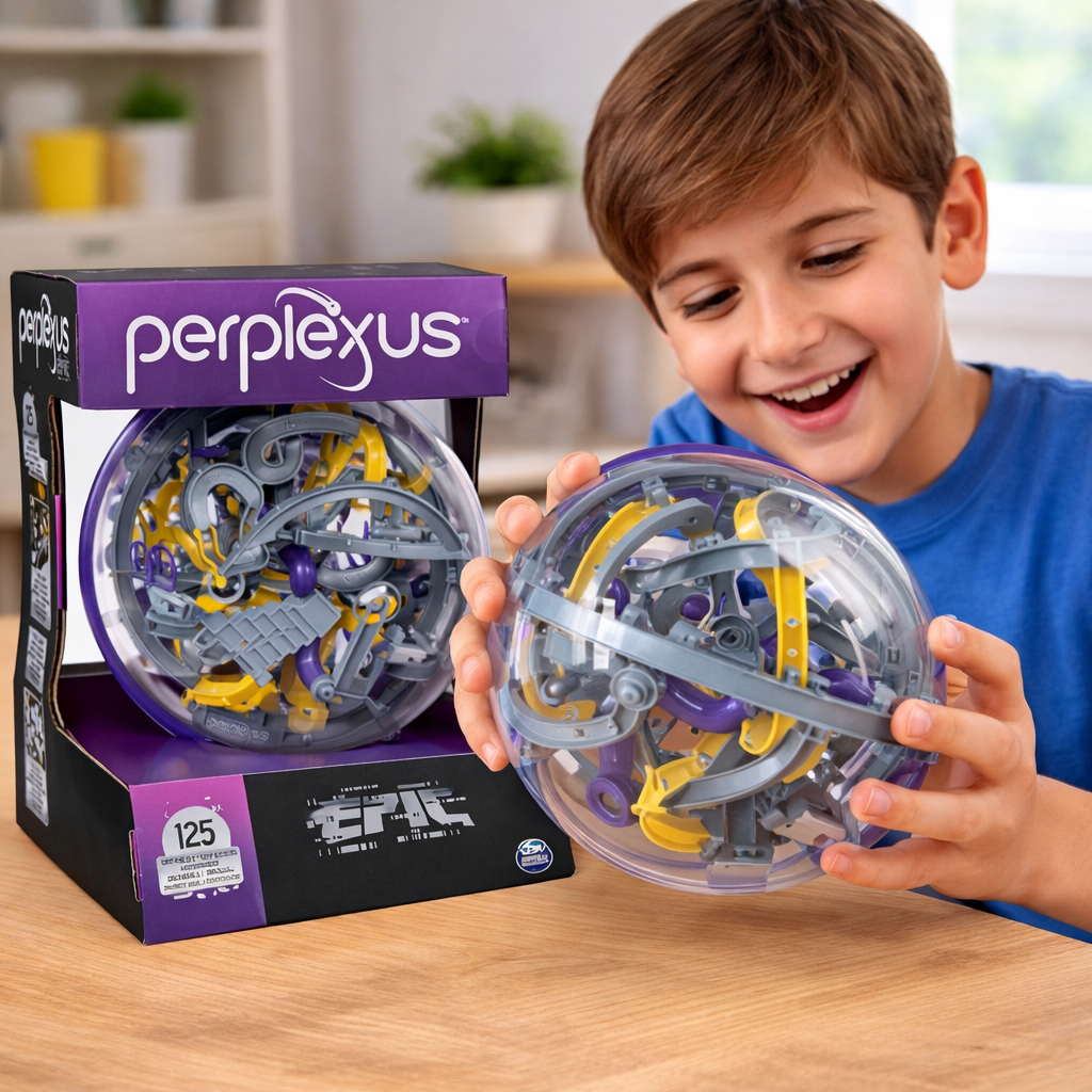 Perplexus Epic 3D Maze Ball – Advanced Brain Teaser Puzzle Game