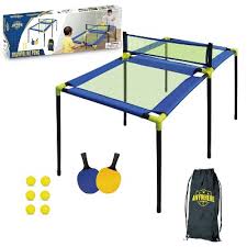 Portable Table Tennis Set for Kids – Mini Indoor Ping Pong Table with Net, Paddles & Balls